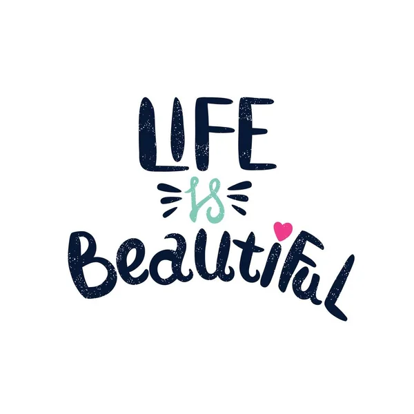 生命是美丽的字母 — 图库矢量图片