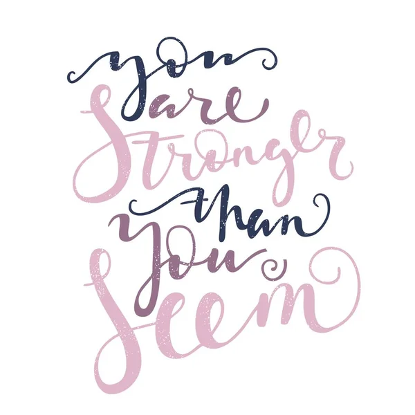 Du bist stärker als du scheinst — Stockvektor