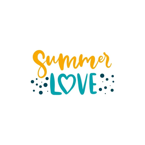 Letras de amor de verano — Archivo Imágenes Vectoriales