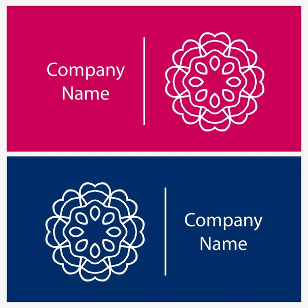 Dairesel logolu kart şablonu