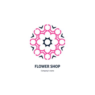 Vintage güzel dairesel logo