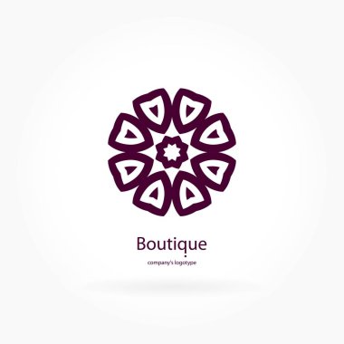 Vintage güzel dairesel logo