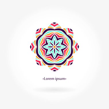 Vintage güzel dairesel logo