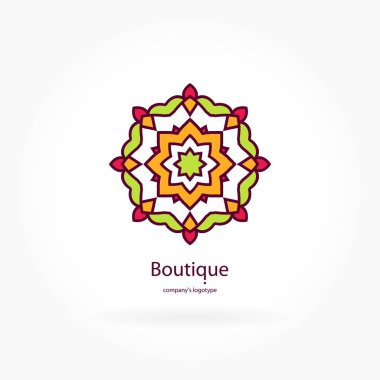 Vintage güzel dairesel logo