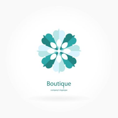 Vintage güzel dairesel logo