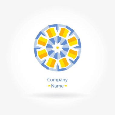 Vintage güzel dairesel logo