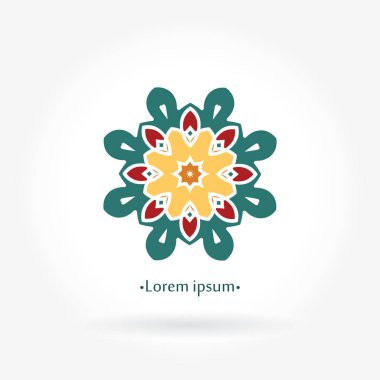 Vintage güzel dairesel logo