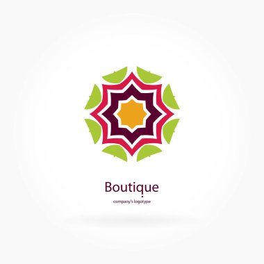 Vintage güzel dairesel logo