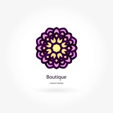 Vintage güzel dairesel logo