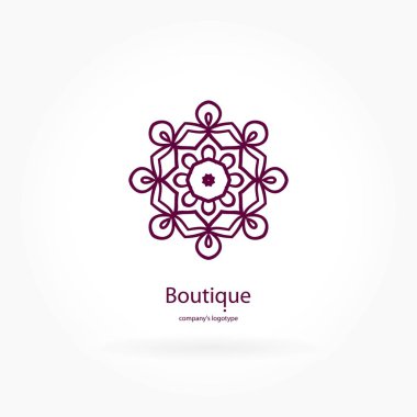 Vintage güzel dairesel logo