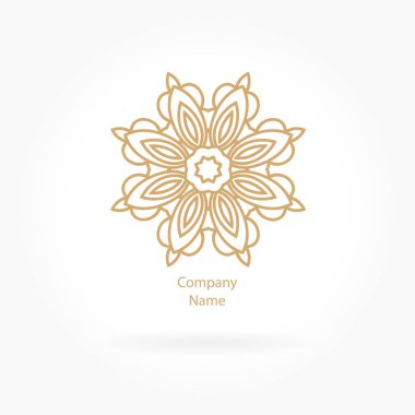  Bir çiçek şeklinde logo 