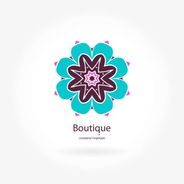 Vintage güzel dairesel logo