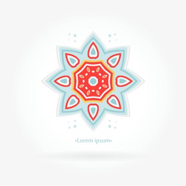 Vintage güzel dairesel logo