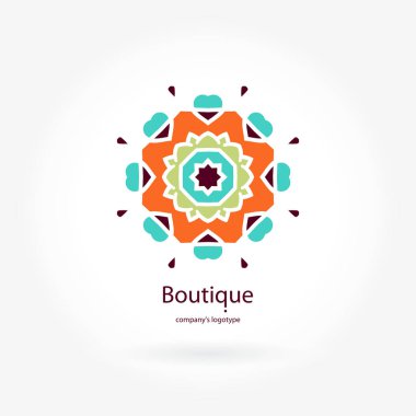 Vintage güzel dairesel logo