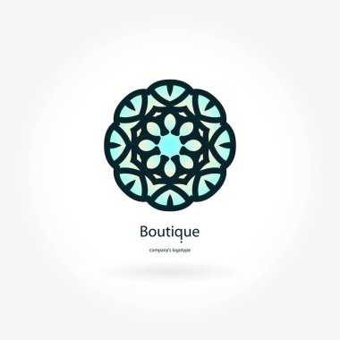 Vintage güzel dairesel logo