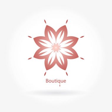 Vintage güzel dairesel logo