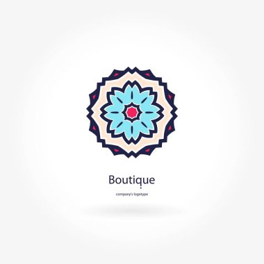 Vintage güzel dairesel logo