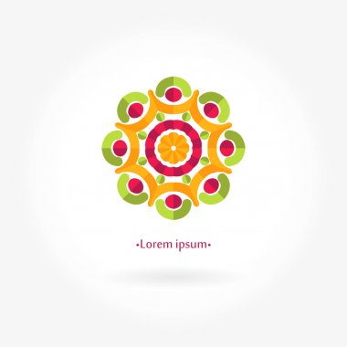 Vintage güzel dairesel logo