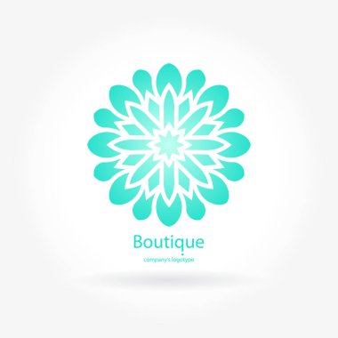 Vintage güzel dairesel logo