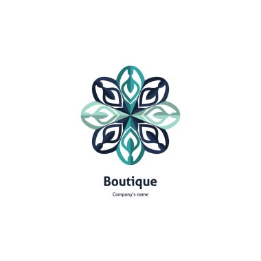 Vintage güzel dairesel logo