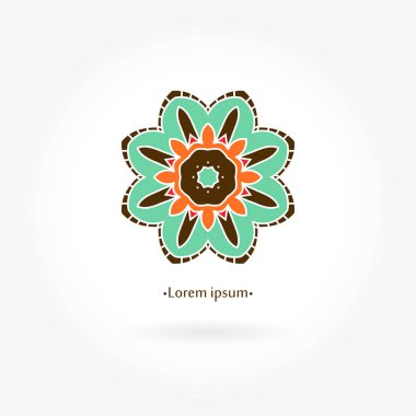 Vintage güzel dairesel logo