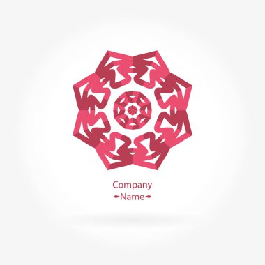 Vintage güzel dairesel logo