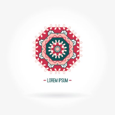 Vintage güzel dairesel logo