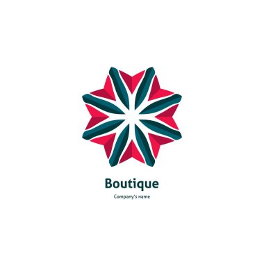 Vintage güzel dairesel logo