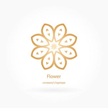  Bir çiçek şeklinde logo 