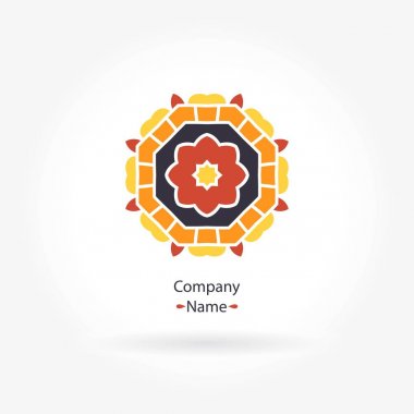 Vintage güzel dairesel logo