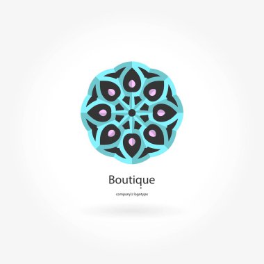 Vintage güzel dairesel logo