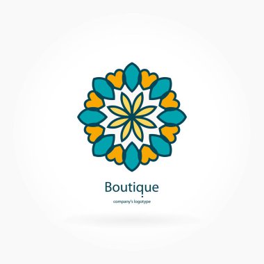 Vintage güzel dairesel logo