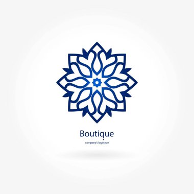 Vintage güzel dairesel logo