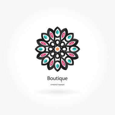 Vintage güzel dairesel logo