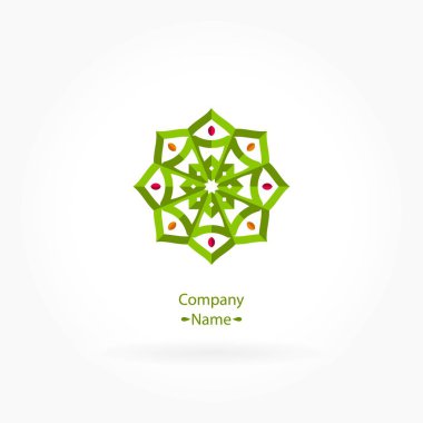 Vintage güzel dairesel logo