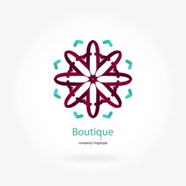 Vintage güzel dairesel logo