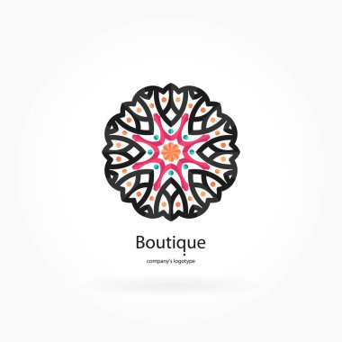 Vintage güzel dairesel logo