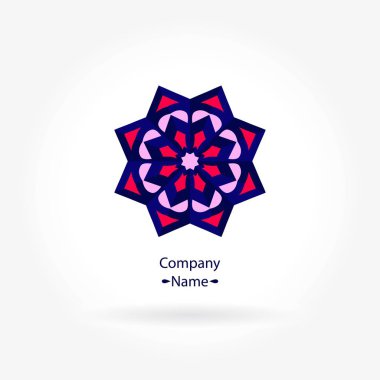 Vintage güzel dairesel logo