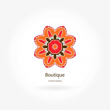 Vintage güzel dairesel logo