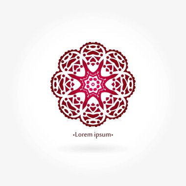 Vintage güzel dairesel logo