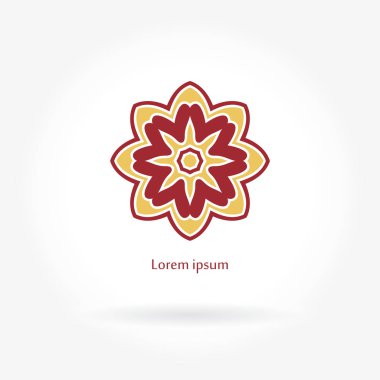 Vintage güzel dairesel logo