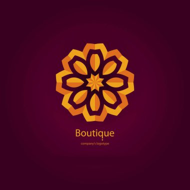  Bir çiçek şeklinde logo 