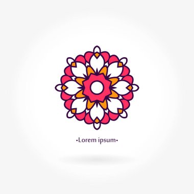 Vintage güzel dairesel logo