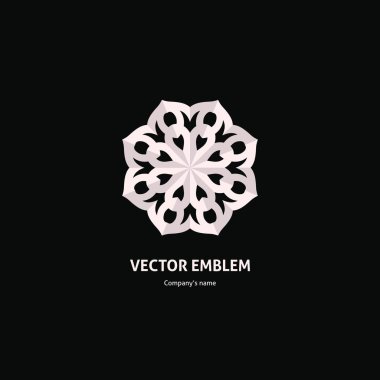 Vintage güzel dairesel logo