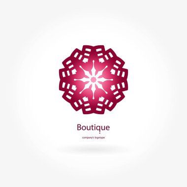 Vintage güzel dairesel logo