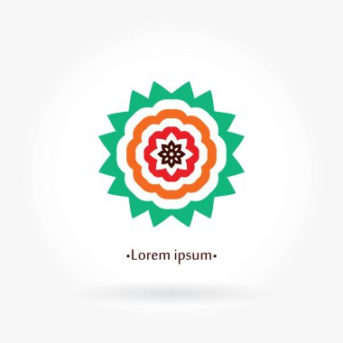 Vintage güzel dairesel logo