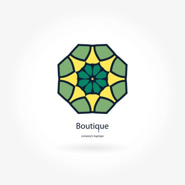 Vintage güzel dairesel logo