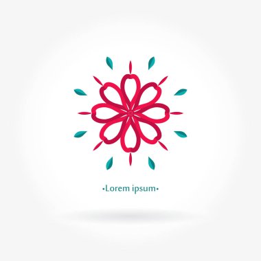 Vintage güzel dairesel logo