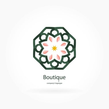 Vintage güzel dairesel logo