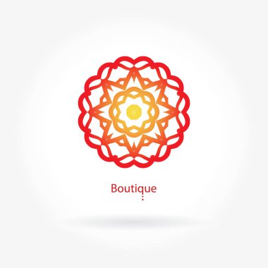 Vintage güzel dairesel logo